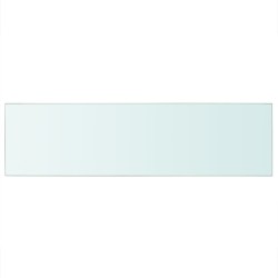 vidaXL Panel de estante vidrio claro 90x25 cm