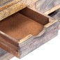vidaXL Mesa de centro madera maciza de sheesham gris 100x50x30 cm vidaXL Mesa de centro madera maciza de sheesham gris 100x50x30 cm