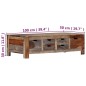 vidaXL Mesa de centro madera maciza de sheesham gris 100x50x30 cm vidaXL Mesa de centro madera maciza de sheesham gris 100x50x30 cm