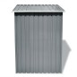 vidaXL Caseta de jardín de metal 204x132x186 cm gris