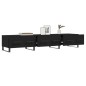 vidaXL Mueble de TV madera de ingeniería negro 150x36x30 cm vidaXL Mueble de TV madera de ingeniería negro 150x36x30 cm