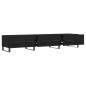 vidaXL Mueble de TV madera de ingeniería negro 150x36x30 cm vidaXL Mueble de TV madera de ingeniería negro 150x36x30 cm