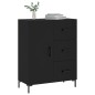 vidaXL Aparador de madera de ingeniería negro 69,5x34x90 cm vidaXL Aparador de madera de ingeniería negro 69,5x34x90 cm