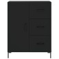 vidaXL Aparador de madera de ingeniería negro 69,5x34x90 cm vidaXL Aparador de madera de ingeniería negro 69,5x34x90 cm