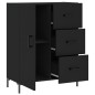vidaXL Aparador de madera de ingeniería negro 69,5x34x90 cm vidaXL Aparador de madera de ingeniería negro 69,5x34x90 cm