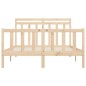 vidaXL Estructura de cama de madera maciza de pino 160x200 cm