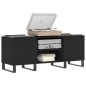 vidaXL Mueble para discos madera contrachapada negro 121x38x48 cm vidaXL Mueble para discos madera contrachapada negro 121x38x48 cm
