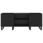 vidaXL Mueble para discos madera contrachapada negro 121x38x48 cm vidaXL Mueble para discos madera contrachapada negro 121x38x48 cm