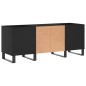 vidaXL Mueble para discos madera contrachapada negro 121x38x48 cm vidaXL Mueble para discos madera contrachapada negro 121x38x48 cm
