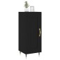 vidaXL Aparador de madera contrachapada negro 34,5x34x90 cm vidaXL Aparador de madera contrachapada negro 34,5x34x90 cm