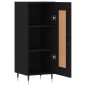 vidaXL Aparador de madera contrachapada negro 34,5x34x90 cm vidaXL Aparador de madera contrachapada negro 34,5x34x90 cm
