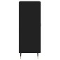 vidaXL Aparador de madera contrachapada negro 34,5x34x90 cm vidaXL Aparador de madera contrachapada negro 34,5x34x90 cm