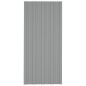 vidaXL Panel para tejado acero galvanizado gris 36 unidades 100x45 cm vidaXL Panel para tejado acero galvanizado gris 36 unidades 100x45 cm