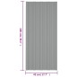 vidaXL Panel para tejado acero galvanizado gris 36 unidades 100x45 cm vidaXL Panel para tejado acero galvanizado gris 36 unidades 100x45 cm