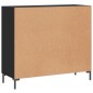 vidaXL Aparador de madera de ingeniería negro 90x34x80 cm vidaXL Aparador de madera de ingeniería negro 90x34x80 cm