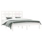 vidaXL Estructura de cama madera maciza de pino blanca 120x200 cm vidaXL Estructura de cama madera maciza de pino blanca 120x200 cm