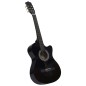 vidaXL Set de guitarra clásica occidental 12 pzas 6 cuerdas negra 38" vidaXL Set de guitarra clásica occidental 12 pzas 6 cuerdas negra 38"