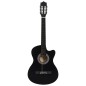 vidaXL Set de guitarra clásica occidental 12 pzas 6 cuerdas negra 38" vidaXL Set de guitarra clásica occidental 12 pzas 6 cuerdas negra 38"