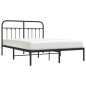 vidaXL Estructura de cama con cabecero metal negro 140x200 cm vidaXL Estructura de cama con cabecero metal negro 140x200 cm