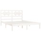 vidaXL Estructura de cama madera maciza de pino blanca 120x200 cm vidaXL Estructura de cama madera maciza de pino blanca 120x200 cm