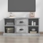 vidaXL Mueble de TV madera contrachapada gris hormigón 99,5x35,5x48 cm vidaXL Mueble de TV madera contrachapada gris hormigón 99,5x35,5x48 cm