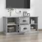 vidaXL Mueble de TV madera contrachapada gris hormigón 99,5x35,5x48 cm vidaXL Mueble de TV madera contrachapada gris hormigón 99,5x35,5x48 cm