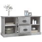 vidaXL Mueble de TV madera contrachapada gris hormigón 99,5x35,5x48 cm vidaXL Mueble de TV madera contrachapada gris hormigón 99,5x35,5x48 cm
