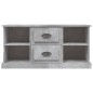 vidaXL Mueble de TV madera contrachapada gris hormigón 99,5x35,5x48 cm vidaXL Mueble de TV madera contrachapada gris hormigón 99,5x35,5x48 cm