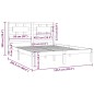 vidaXL Estructura de cama madera maciza de pino blanca 120x200 cm vidaXL Estructura de cama madera maciza de pino blanca 120x200 cm