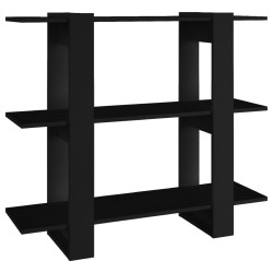 vidaXL Estantería/divisor de espacios negro 100x30x87 cm
