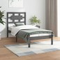 vidaXL Estructura de cama madera maciza de pino gris 90x200 cm vidaXL Estructura de cama madera maciza de pino gris 90x200 cm