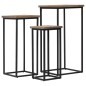 vidaXL Set de mesas para plantas 3 piezas madera teca reciclada vidaXL Set de mesas para plantas 3 piezas madera teca reciclada