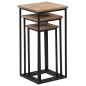 vidaXL Set de mesas para plantas 3 piezas madera teca reciclada vidaXL Set de mesas para plantas 3 piezas madera teca reciclada