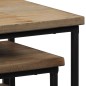 vidaXL Set de mesas para plantas 3 piezas madera teca reciclada vidaXL Set de mesas para plantas 3 piezas madera teca reciclada