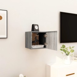 vidaXL Mueble para TV de pared gris Sonoma 30,5x30x30 cm