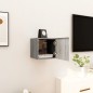 vidaXL Mueble para TV de pared gris Sonoma 30,5x30x30 cm