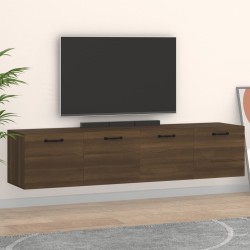 vidaXL Armarios pared 2 uds contrachapada roble marrón 60x36,5x35cm