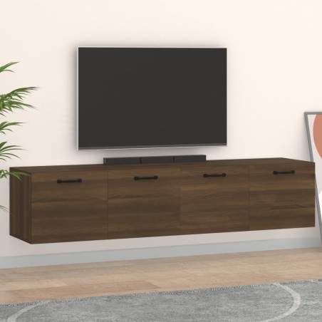 vidaXL Armarios pared 2 uds contrachapada roble marrón 60x36,5x35cm