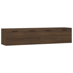 vidaXL Armarios pared 2 uds contrachapada roble marrón 60x36,5x35cm