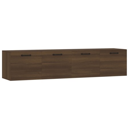 vidaXL Armarios pared 2 uds contrachapada roble marrón 60x36,5x35cm