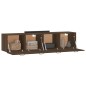 vidaXL Armarios pared 2 uds contrachapada roble marrón 60x36,5x35cm vidaXL Armarios pared 2 uds contrachapada roble marrón 60x36,5x35cm
