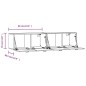vidaXL Armarios pared 2 uds contrachapada roble marrón 60x36,5x35cm vidaXL Armarios pared 2 uds contrachapada roble marrón 60x36,5x35cm