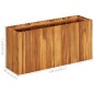 vidaXL Arriate de madera maciza de acacia 100x30x50 cm vidaXL Arriate de madera maciza de acacia 100x30x50 cm