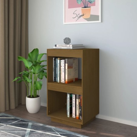 vidaXL Estantería de madera maciza de pino marrón miel 40x35x71 cm