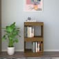 vidaXL Estantería de madera maciza de pino marrón miel 40x35x71 cm