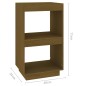 vidaXL Estantería de madera maciza de pino marrón miel 40x35x71 cm