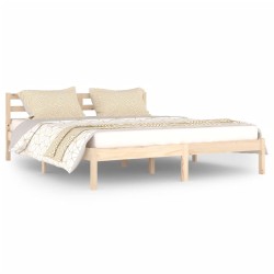 vidaXL Estructura de cama de madera maciza de pino 160x200 cm