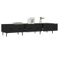 vidaXL Mueble de TV madera de ingeniería negro 150x36x30 cm vidaXL Mueble de TV madera de ingeniería negro 150x36x30 cm