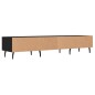 vidaXL Mueble de TV madera de ingeniería negro 150x36x30 cm vidaXL Mueble de TV madera de ingeniería negro 150x36x30 cm