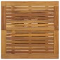 vidaXL Mesa alta ratán sintético y madera de acacia negro 80x80x110 cm